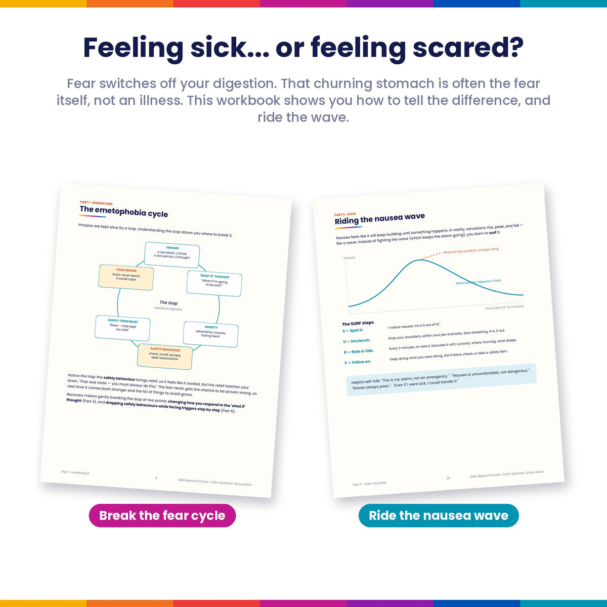 Calm Stomach, Brave Mind – Fear of Being Sick (Emetophobia) Recovery Workbook