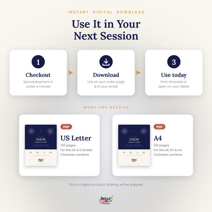 Instant download: US Letter and A4 PDF versions of the EMDR toolkit