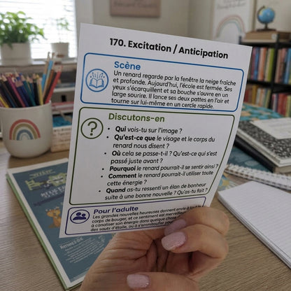 240 Conversation Cards about Feelings and Emotions for Children (English and French Version)