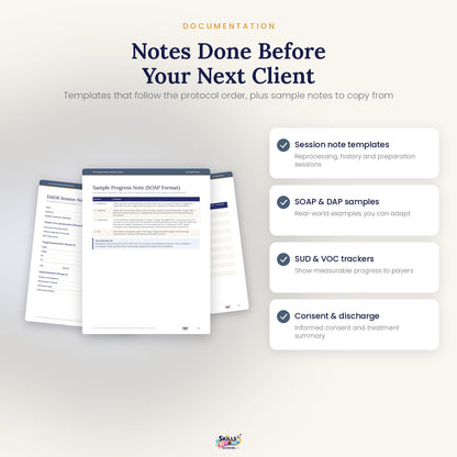 EMDR session note templates and SOAP DAP sample notes
