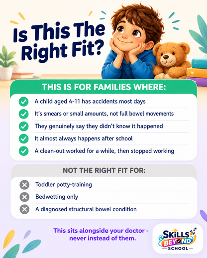The 8-Week Reset — Encopresis & Daily Soiling Accidents Plan for Kids 4–11