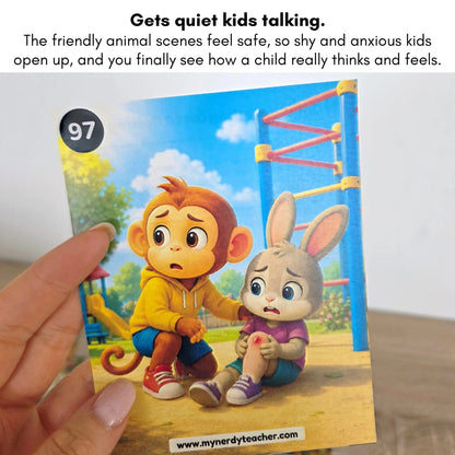 240 Feelings & Emotions Conversation Cards for Kids | Social Skills, Safety & Self-Regulation