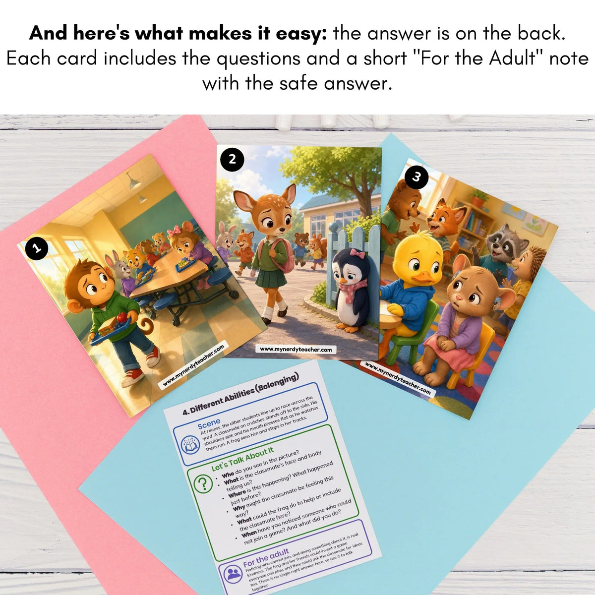 240 Feelings & Emotions Conversation Cards for Kids | Social Skills, Safety & Self-Regulation